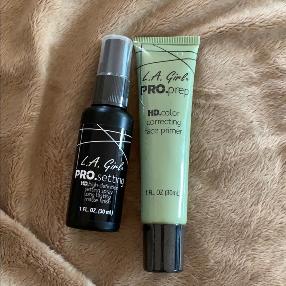 NEW LA Girl primer and setting spray bundle